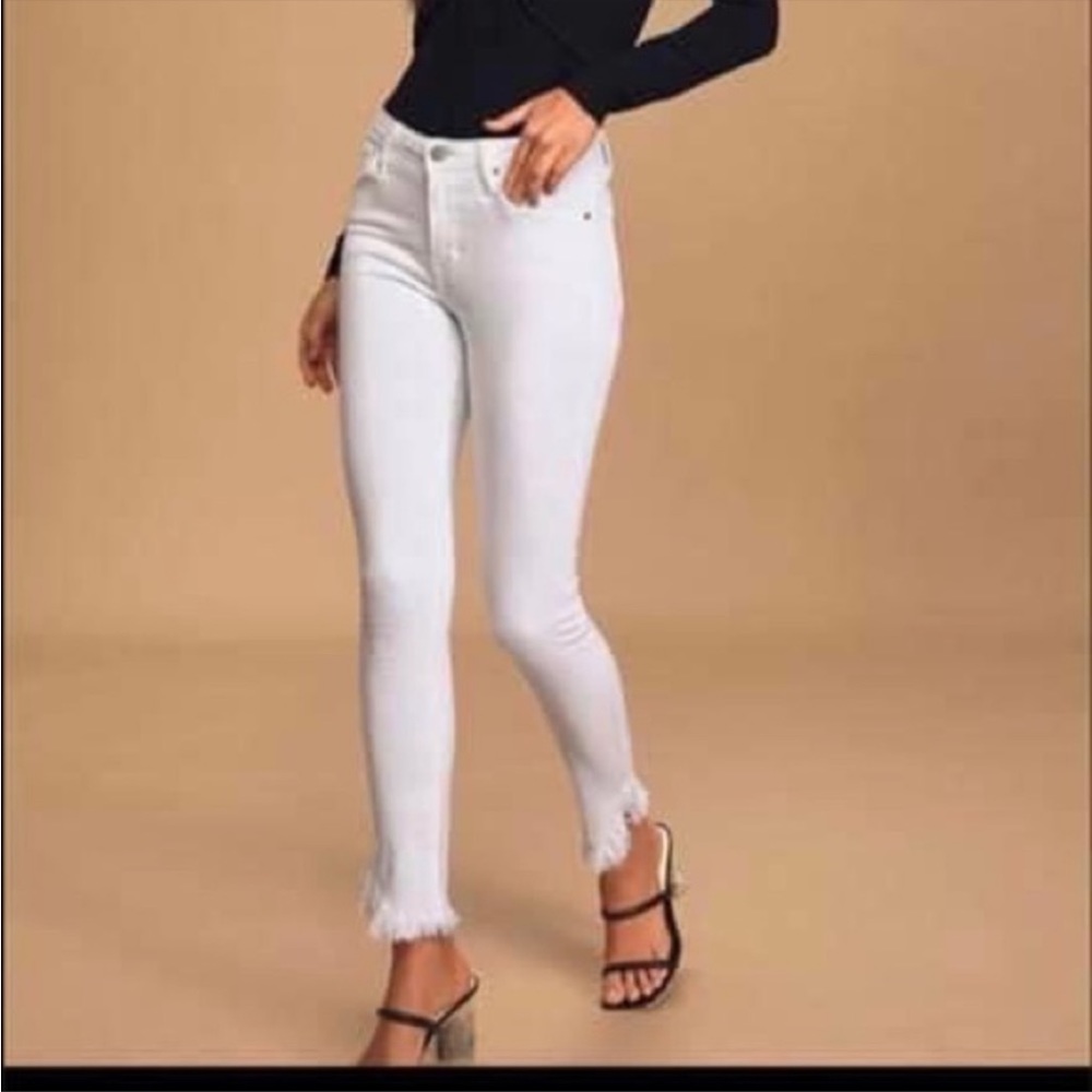 NWOT Just Black White Denim Jeans